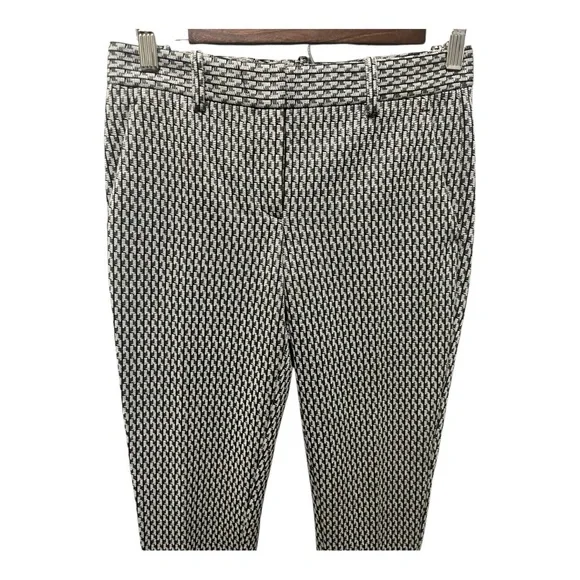 THEORY TRECCA TAILORED GEOMETRIC PRINT DRESS PANT SIZE 0 - Picture 6 of 14